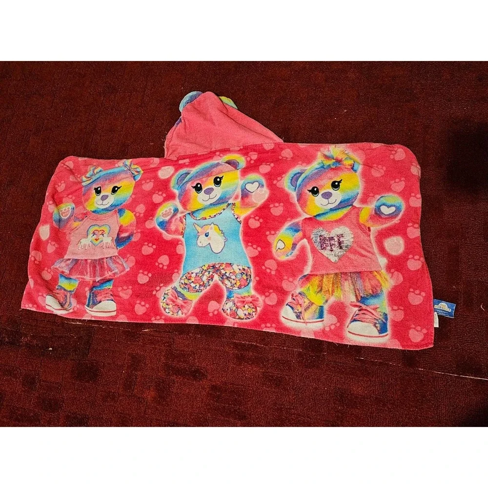 Build a Bear Wearable towel Pink Cotton